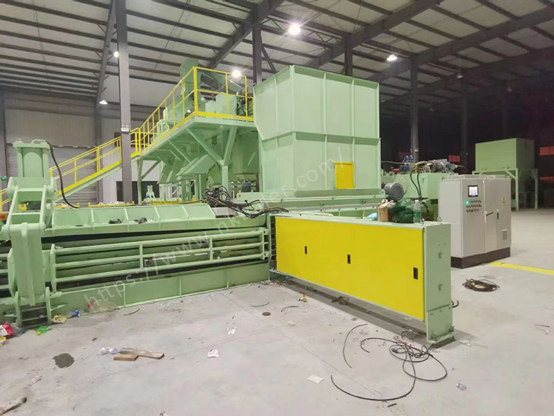 Plastic films Baling Machine in Plastics Recycling