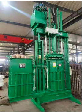 Used Clothes Baling Press in Textile Recycling Operations
